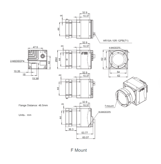 RS-2100X2C-NF-F Камера машинного зрения VisCam