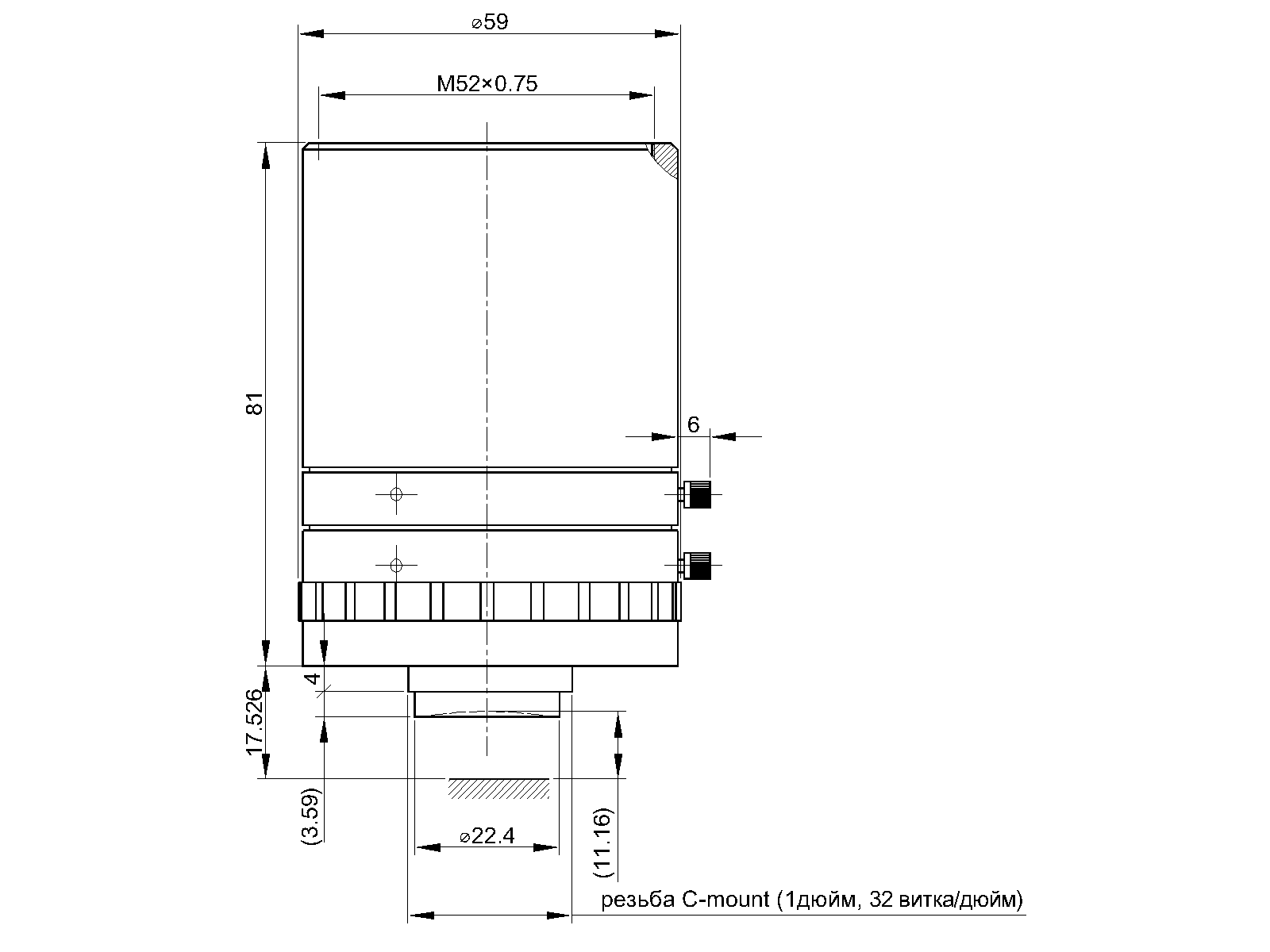 Объектив AZURE PHOTONICS для камеры