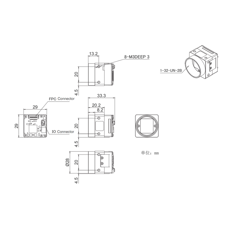 BS-1220UFC-S Камера машинного зрения VisCam